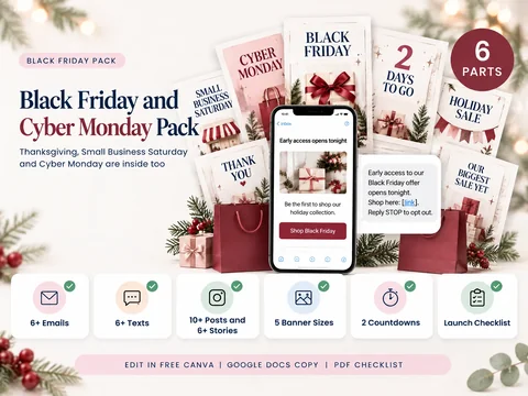 Holiday Promo Playbook: Black friday cyber monday pack
