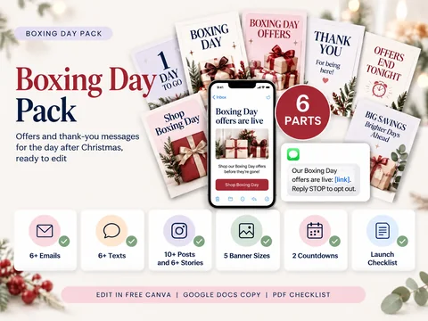 Holiday Promo Playbook: Boxing day pack