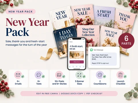 Holiday Promo Playbook: New year pack