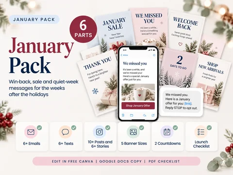 Holiday Promo Playbook: January pack