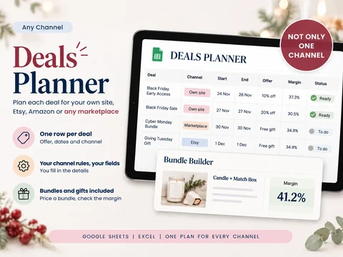 Holiday Promo Playbook: Deals planner