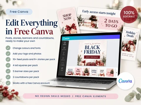 Holiday Promo Playbook: Edit in canva